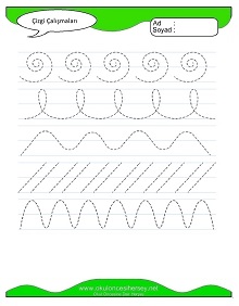 Çizgi Çalışma Sayfaları